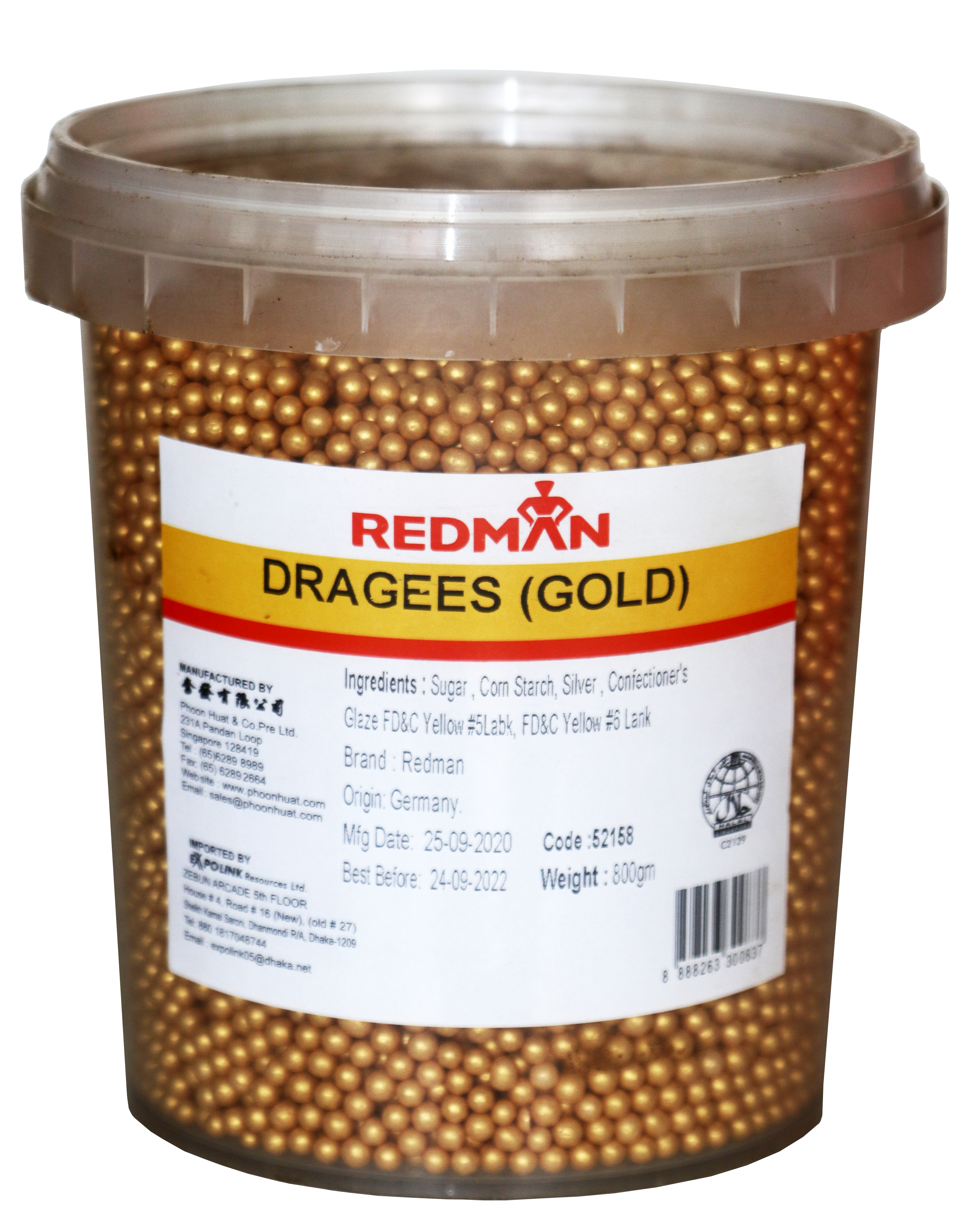 Redman Dragees Gold